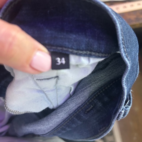 7 For All Mankind Dark Wash Slim Fit Jeans Mens Size 32x32 - Picture 10 of 10